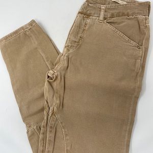 Zara jeans beige size 6